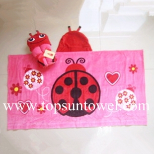hooded towel(ladybug)
