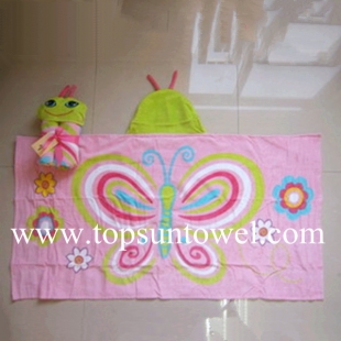 hooded towel(butterfly)